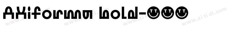 AXiforma bold字体转换
